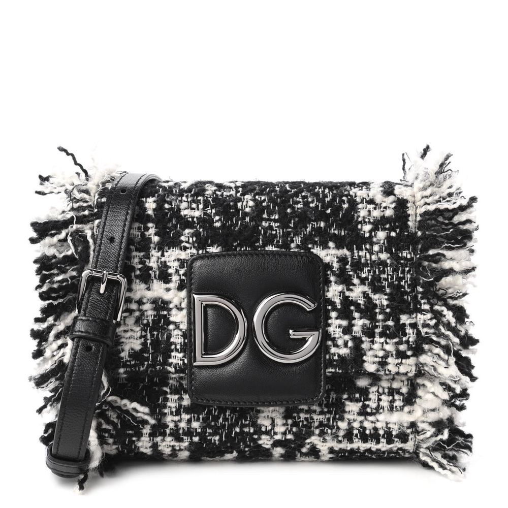 Tweed and leather Dolce & Gabbana Bag Like New